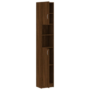 Badezimmerschrank Braun Eiche 32x25,5x190 cm
