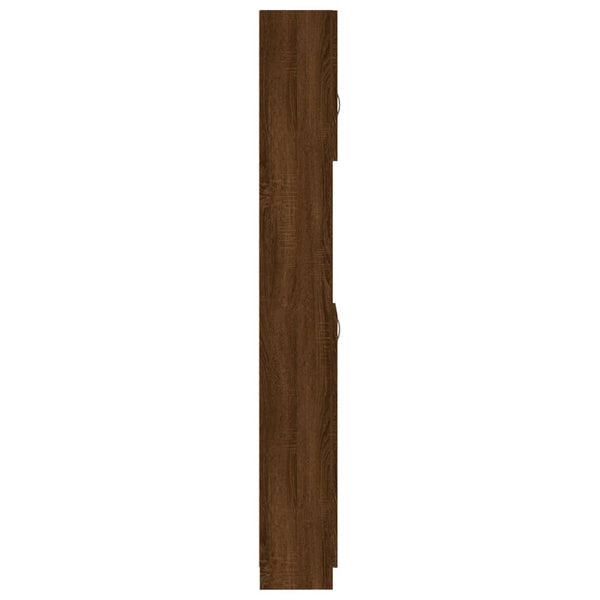 Badezimmerschrank Braun Eiche 32x25,5x190 cm