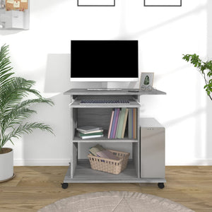 Schreibtisch Grau Sonoma 80x50 cm