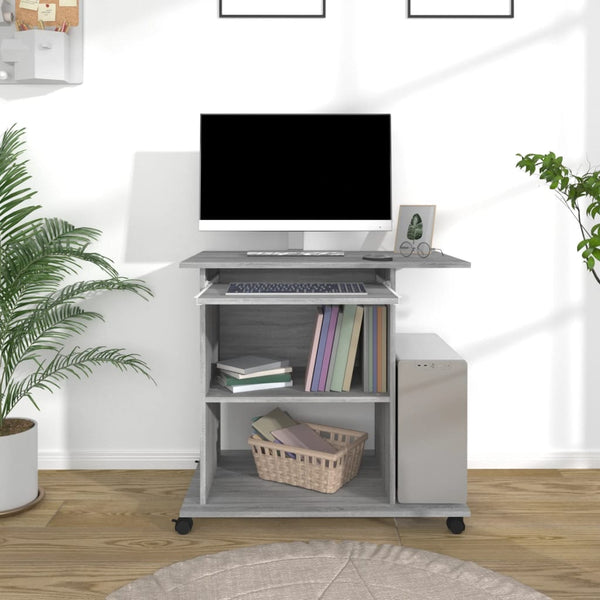 Schreibtisch Grau Sonoma 80x50 cm