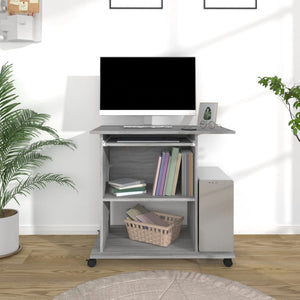 Schreibtisch Grau Sonoma 80x50 cm