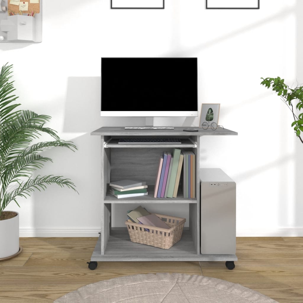 Schreibtisch Grau Sonoma 80x50 cm