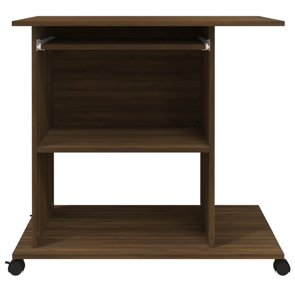 Schreibtisch Braun Eichenoptik 80x50 cm