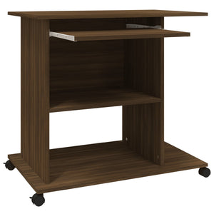 Schreibtisch Braun Eichenoptik 80x50 cm