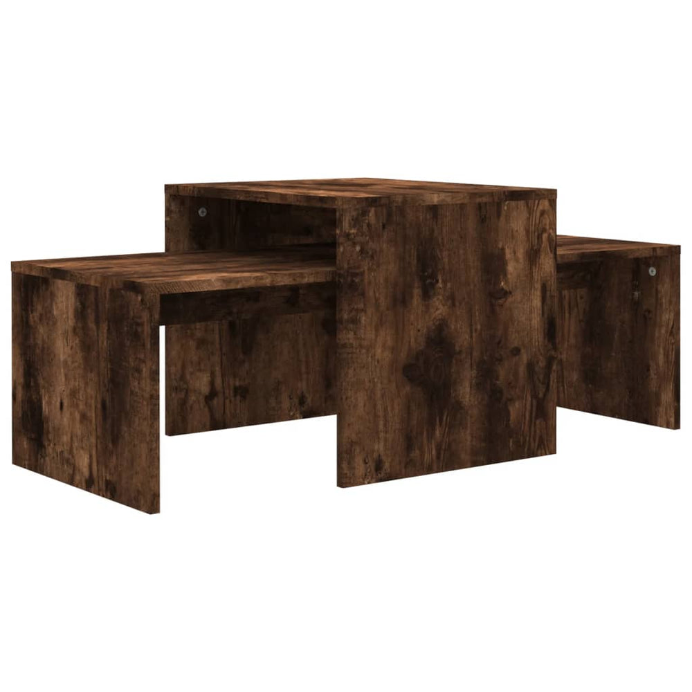Couchtisch Set Räuchereiche 2er