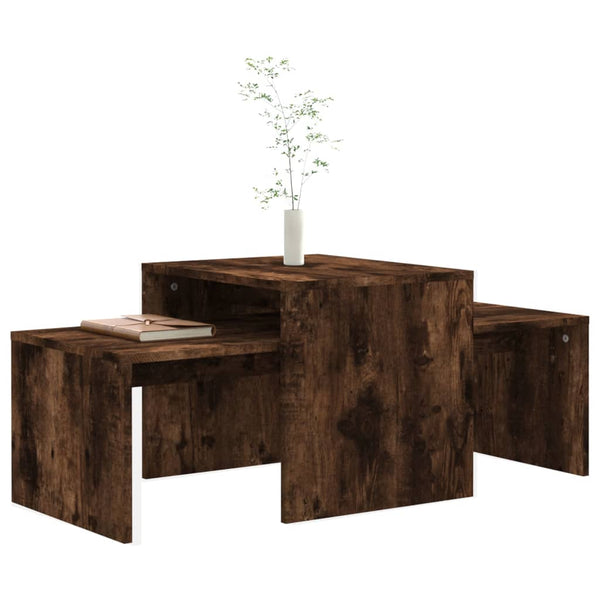 Couchtisch Set Räuchereiche 2er