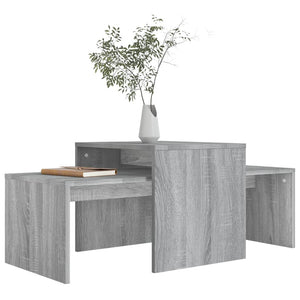 Couchtisch Set Grau Sonoma 100x48x40 cm