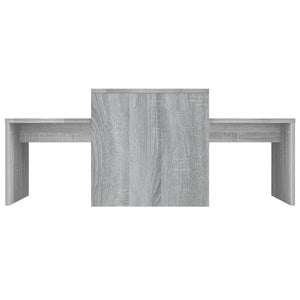 Couchtisch Set Grau Sonoma 100x48x40 cm