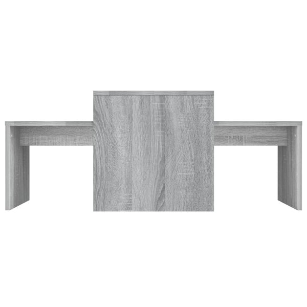 Couchtisch Set Grau Sonoma 100x48x40 cm
