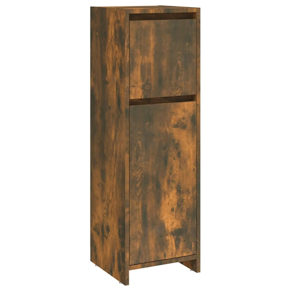 Badezimmerschrank Räuchereiche 30x30x95 cm
