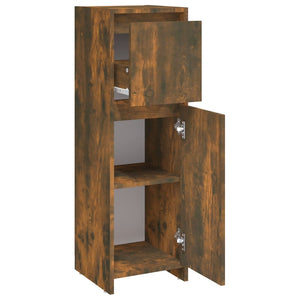 Badezimmerschrank Räuchereiche 30x30x95 cm