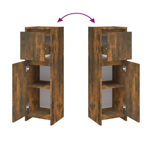 Badezimmerschrank Räuchereiche 30x30x95 cm