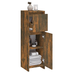 Badezimmerschrank Räuchereiche 30x30x95 cm