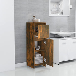 Badezimmerschrank Räuchereiche 30x30x95 cm