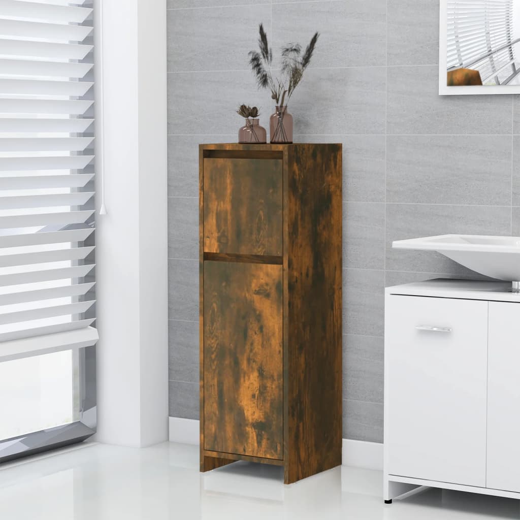 Badezimmerschrank Räuchereiche 30x30x95 cm