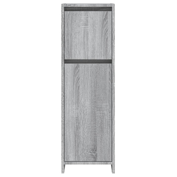 Grauer Badschrank Sonoma 30x30x95 cm