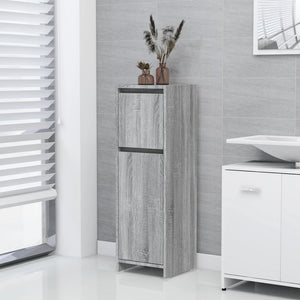 Grauer Badschrank Sonoma 30x30x95 cm