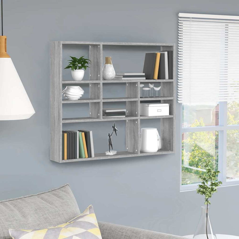 Wandregal Grau Sonoma 90 cm