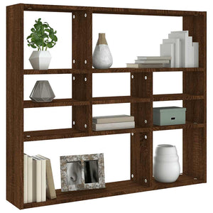 Wandregal Braun Eichen-Optik 90 cm