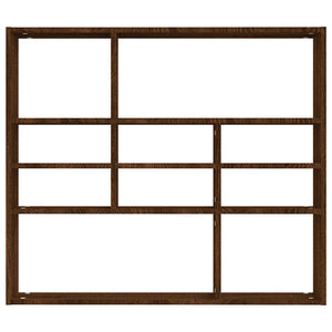 Wandregal Braun Eichen-Optik 90 cm