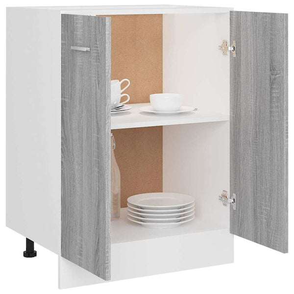 Unterschrank Lyon Grau Sonoma 60 cm