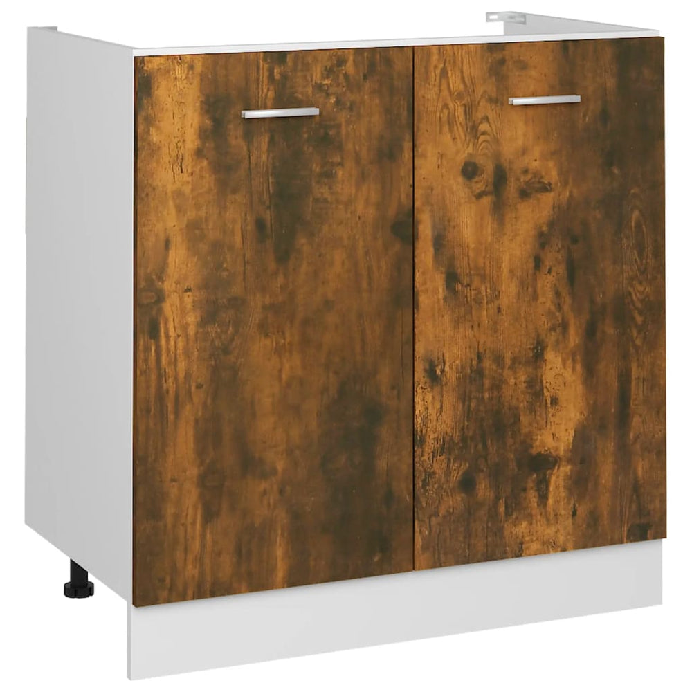 Spülenschrank Lyon Räuchereiche 80 cm