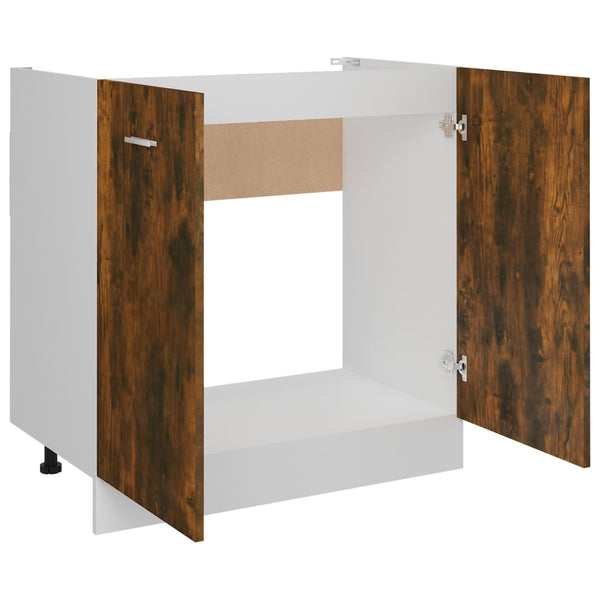 Spülenschrank Lyon Räuchereiche 80 cm