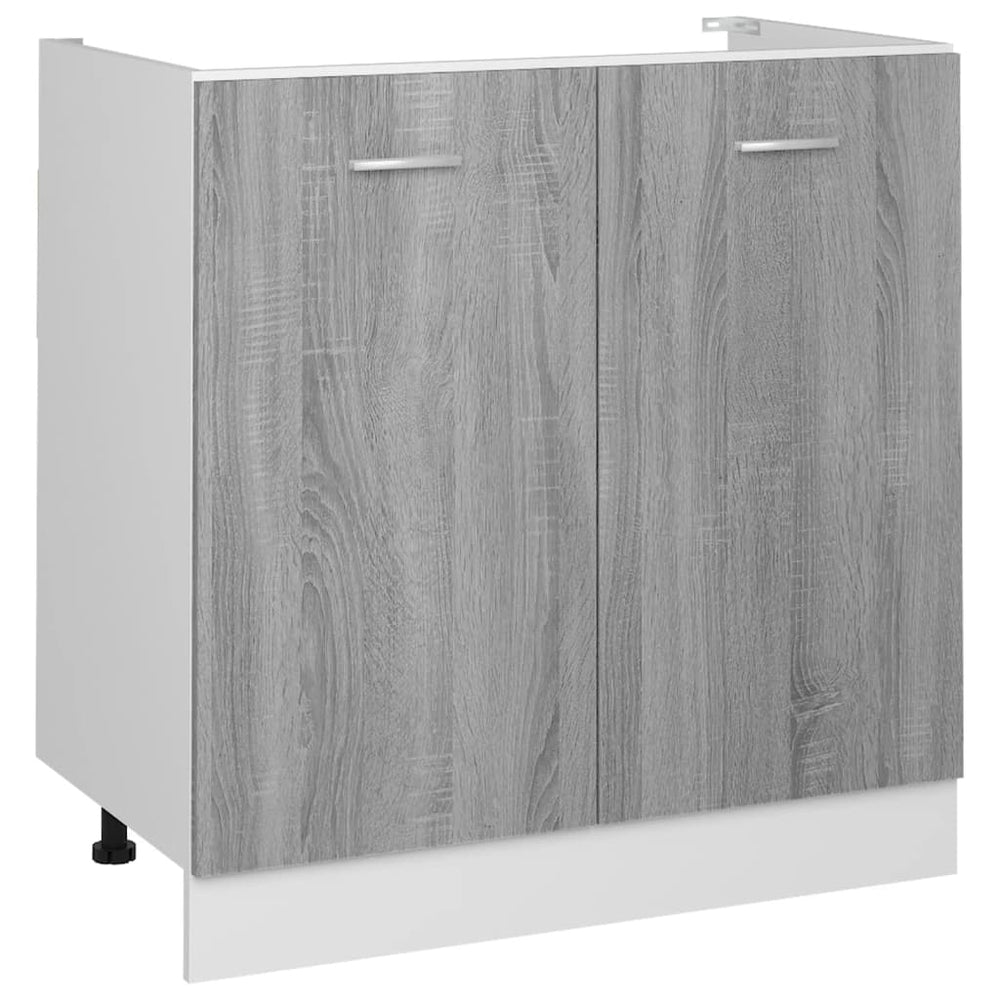 Spülenschrank Lyon Grau Sonoma 80 cm