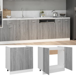 Spülenschrank Lyon Grau Sonoma 80 cm