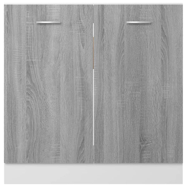 Spülenschrank Lyon Grau Sonoma 80 cm