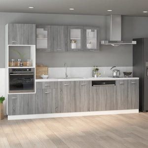 Spülenschrank Lyon Grau Sonoma 80 cm