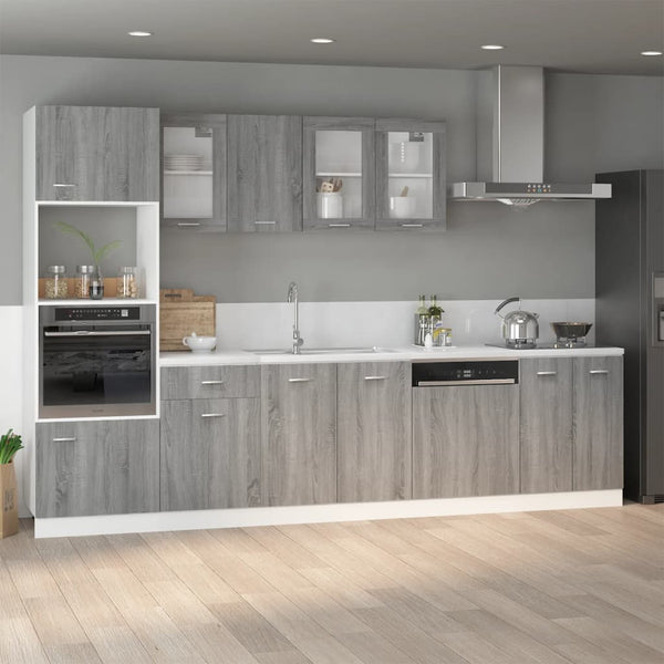 Spülenschrank Lyon Grau Sonoma 80 cm