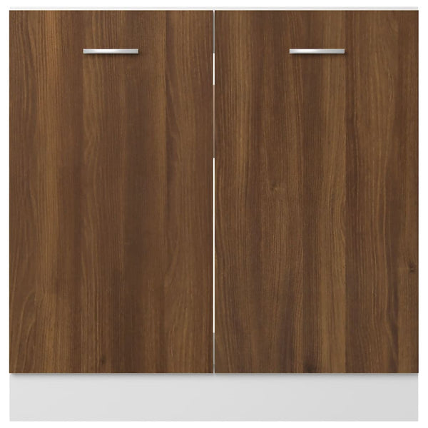 Spülenschrank Lyon Braun Eiche 80 cm