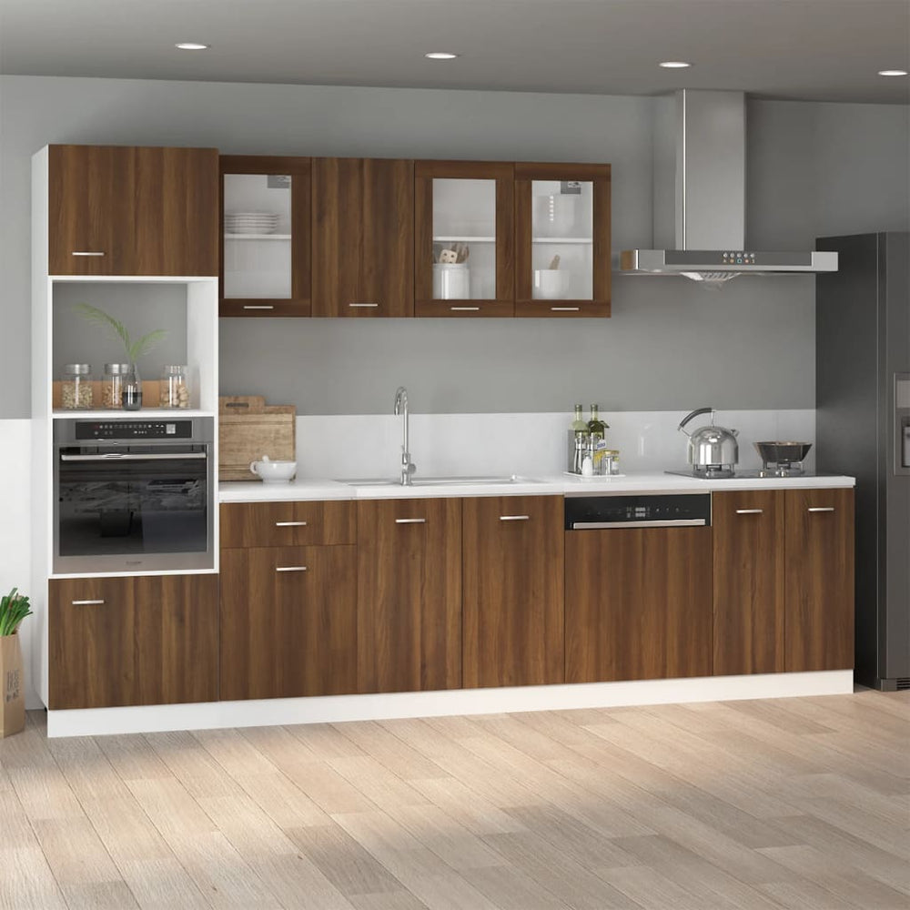 Spülenschrank Lyon Braun Eiche 80 cm