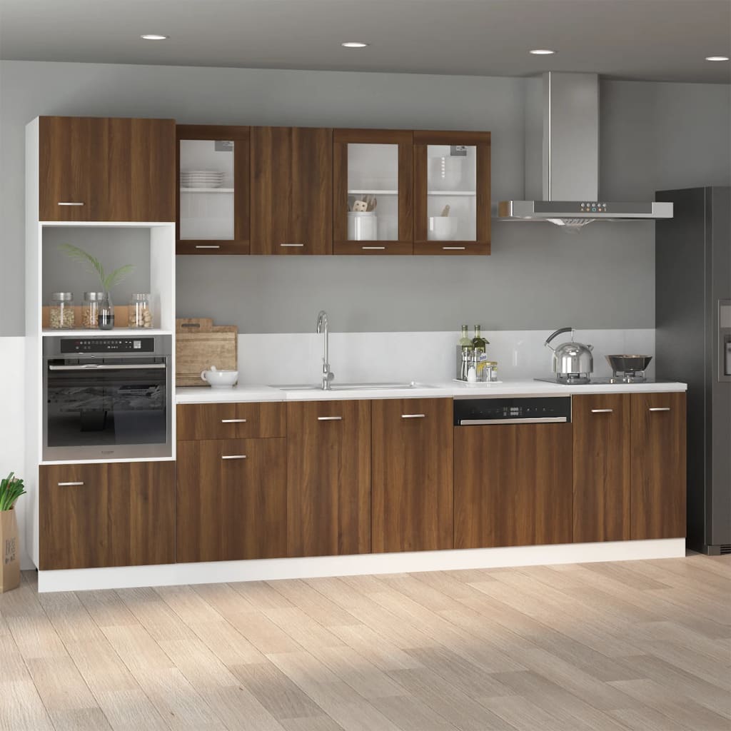 Spülenschrank Lyon Braun Eiche 80 cm