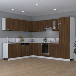 Hängeschrank Lyon Braun Eiche 80 cm