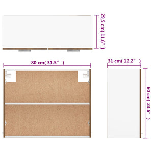 Hängeschrank Lyon Braun Eiche 80 cm