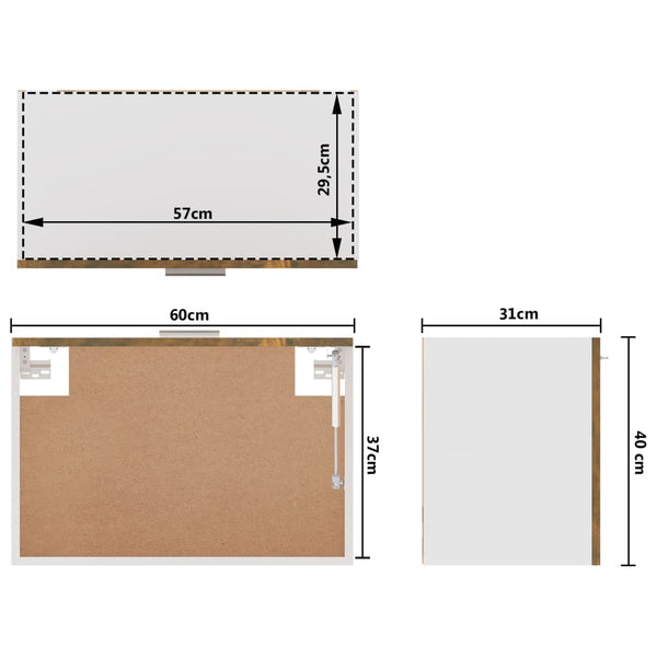 Hängeschrank Lyon Räuchereiche 60 cm
