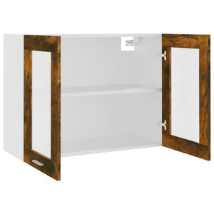 Hängeschrank Lyon Räuchereiche Glas 80 cm