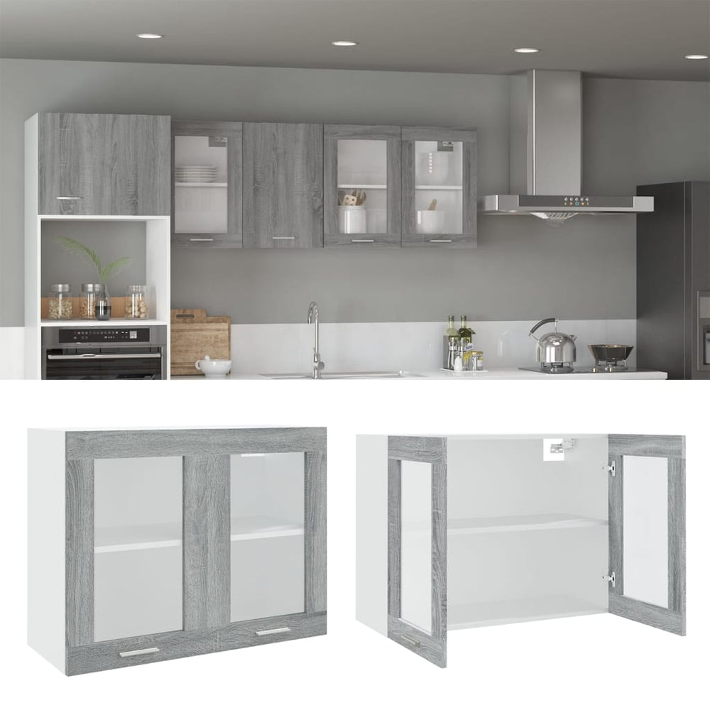 Hängeschrank Lyon Grau Sonoma 80 cm