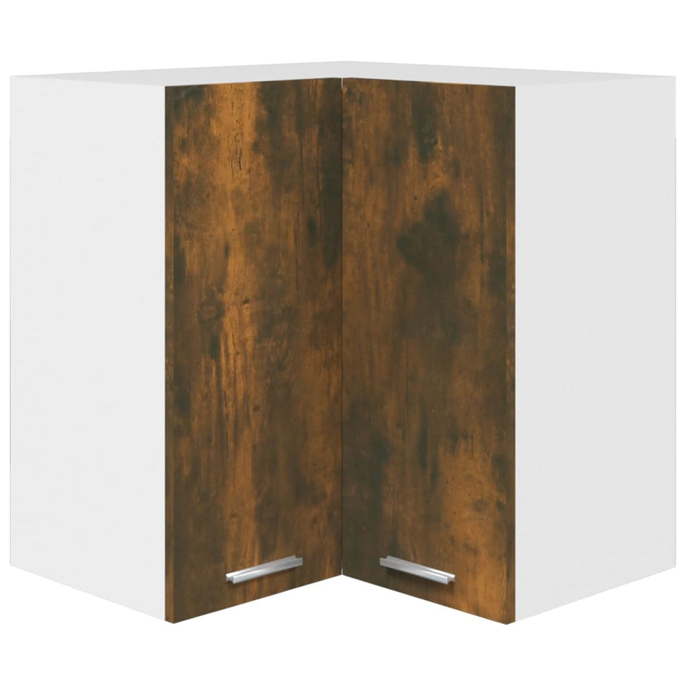 Eck-Hängeschrank Lyon Räuchereiche 57x57x60 cm