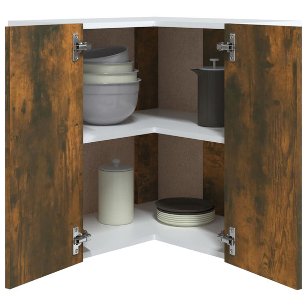 Eck-Hängeschrank Lyon Räuchereiche 57x57x60 cm