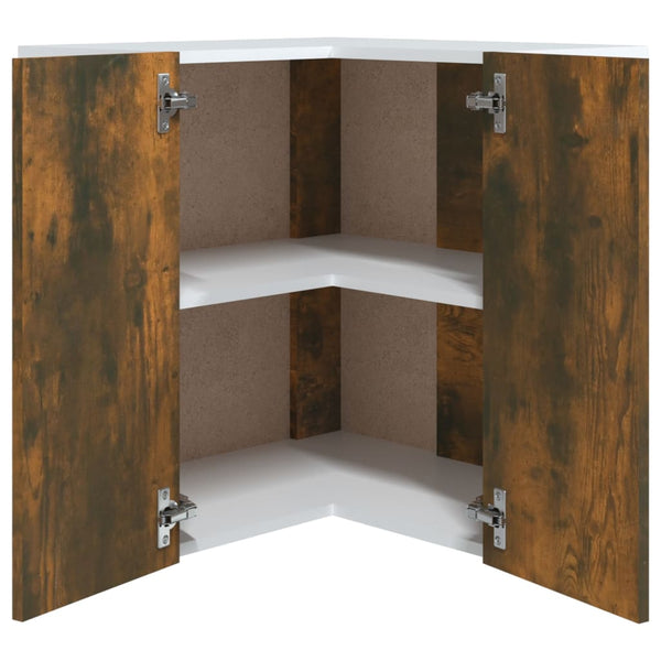 Eck-Hängeschrank Lyon Räuchereiche 57x57x60 cm