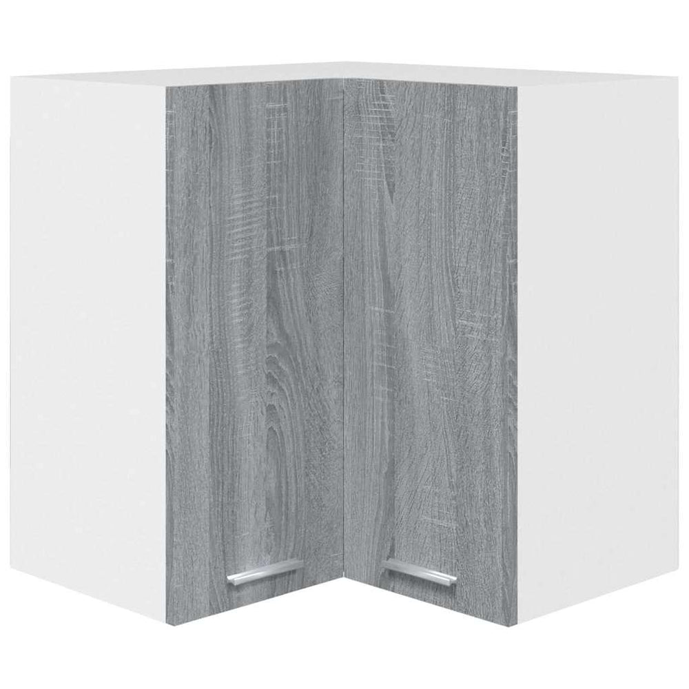Eck-Hängeschrank Lyon Grau Sonoma 57x57x60 cm