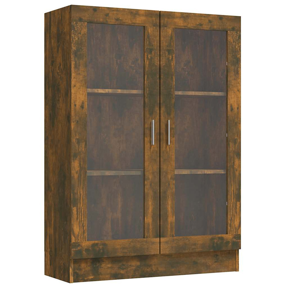vidaXL Vitrine chêne fumé 82,5x30,5x115 cm en bois d'ingénierie