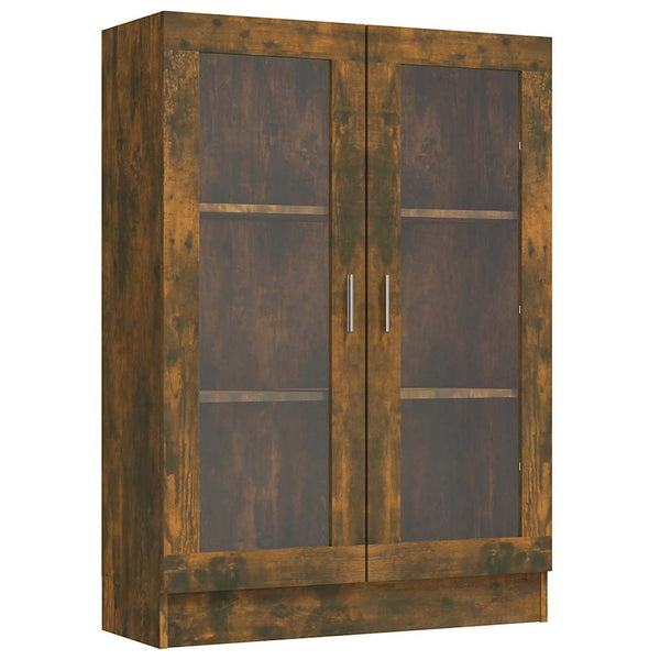 Vitrinenschrank Räuchereiche 82,5x30,5x115 cm