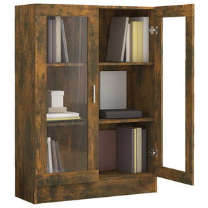 Vitrinenschrank Räuchereiche 82,5x30,5x115 cm