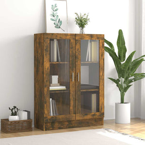 Vitrinenschrank Räuchereiche 82,5x30,5x115 cm