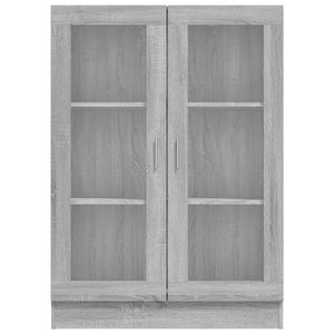 Grauer Vitrinenschrank Sonoma, 82,5x115 cm