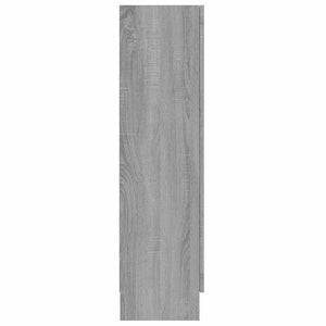 Grauer Vitrinenschrank Sonoma, 82,5x115 cm